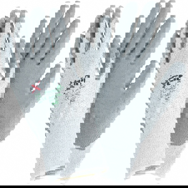 Cut-Resistant Gloves: Size L, ANSI Cut A2, Polyester (Shell)